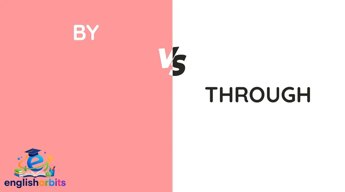 By vs Through