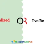 I Realized or I've Realized