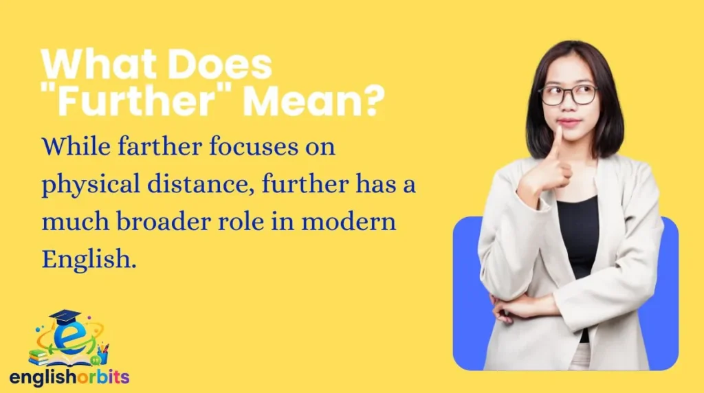 What Does "Further" Mean?