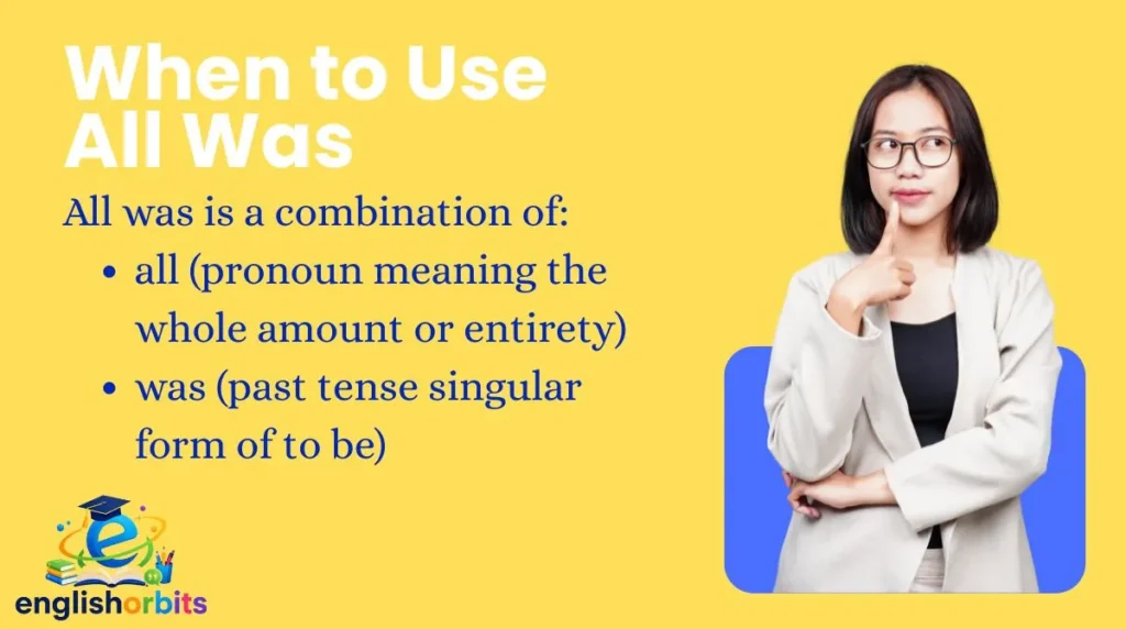 When to Use All Was