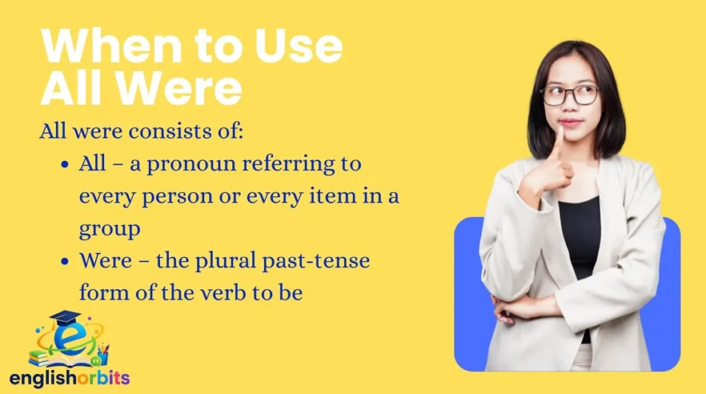 When to Use All Were