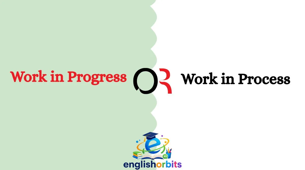 Work in Progress or Work in Process